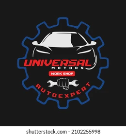 Universal automotive workshop logo