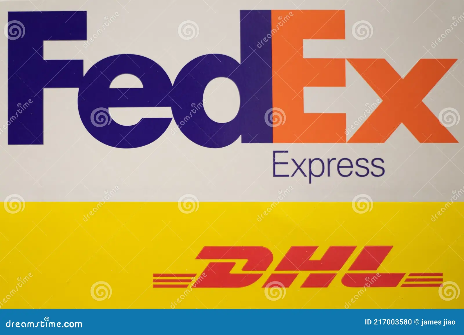 DHL & Fedex International Courier service Express logo
