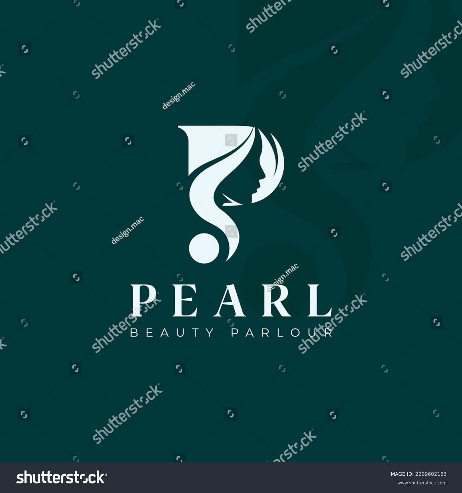 Pearl beauty salon and parlor logo