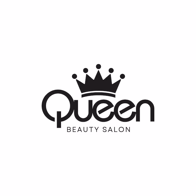 Queen's beauty salon logo