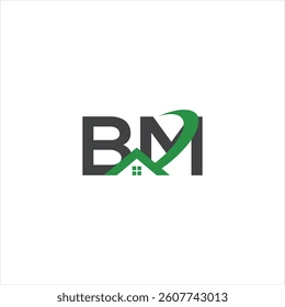 B M REAL ESTATE logo